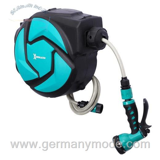 قرقره شیلنگ جمع کن دیواری و شیلنگ 10 متری دارهند DURHAND Schlauchtrommel 180 mit Multibrause (845-260)