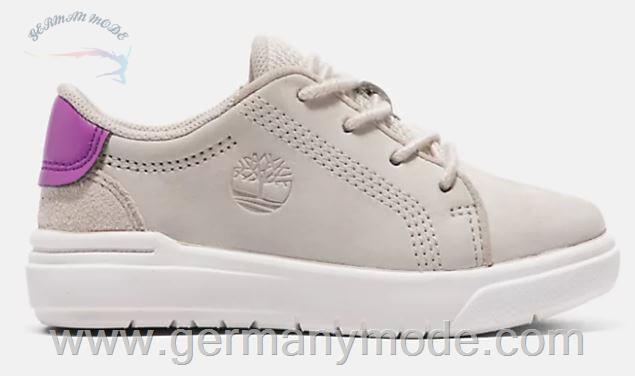 کتانی بچگانه تیمبرلند آمریکا TIMBERLAND SENECA BAY LEATHER TODDLER SNEAKERS IN WHITE